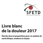 Détail de la couverture du Livre blanc de la douleur 2017.