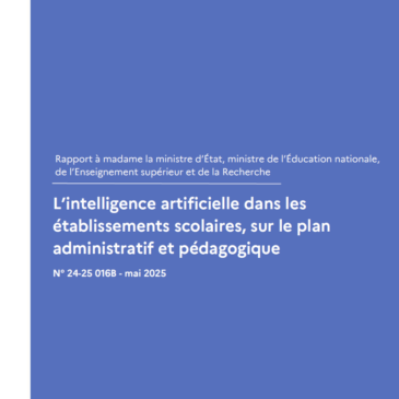 Rapport : L’IA dans les établissements scolaires